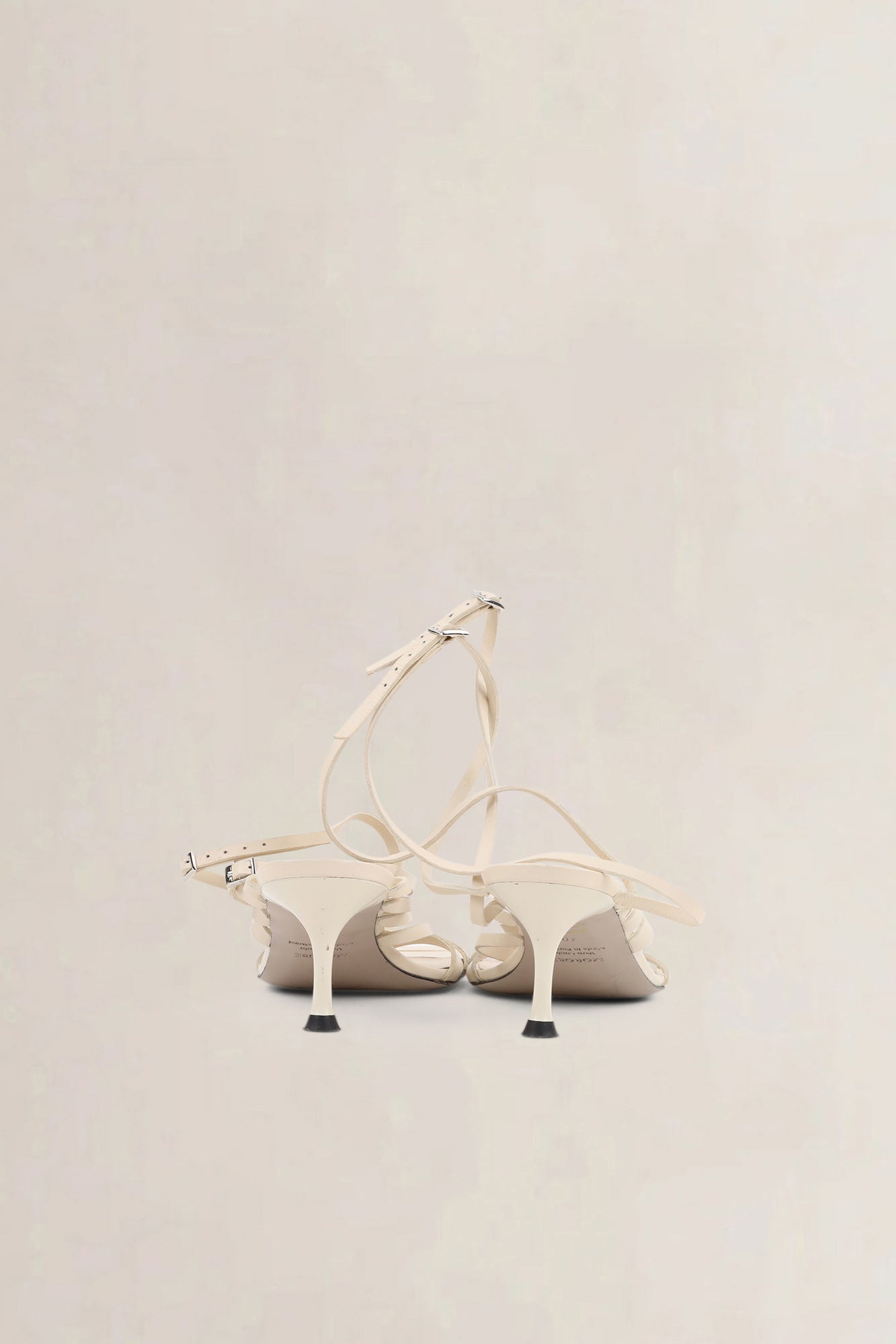 Morobé White Lace Sandals