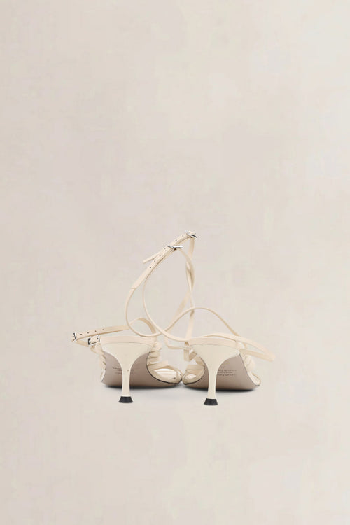 Morobé White Lace Sandals