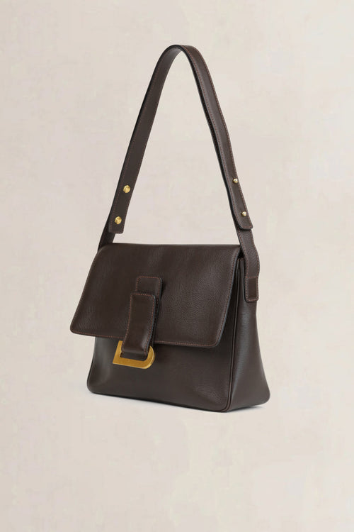 Delvaux Brown Poirier Crossbody Bag