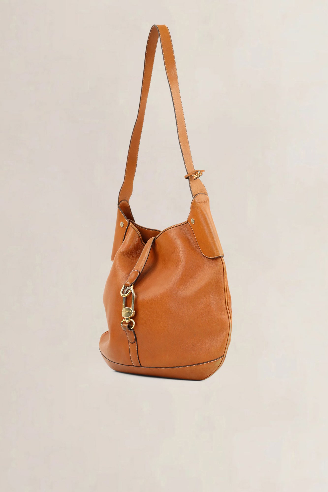 Delvaux Brown Satan Shoulder Bag