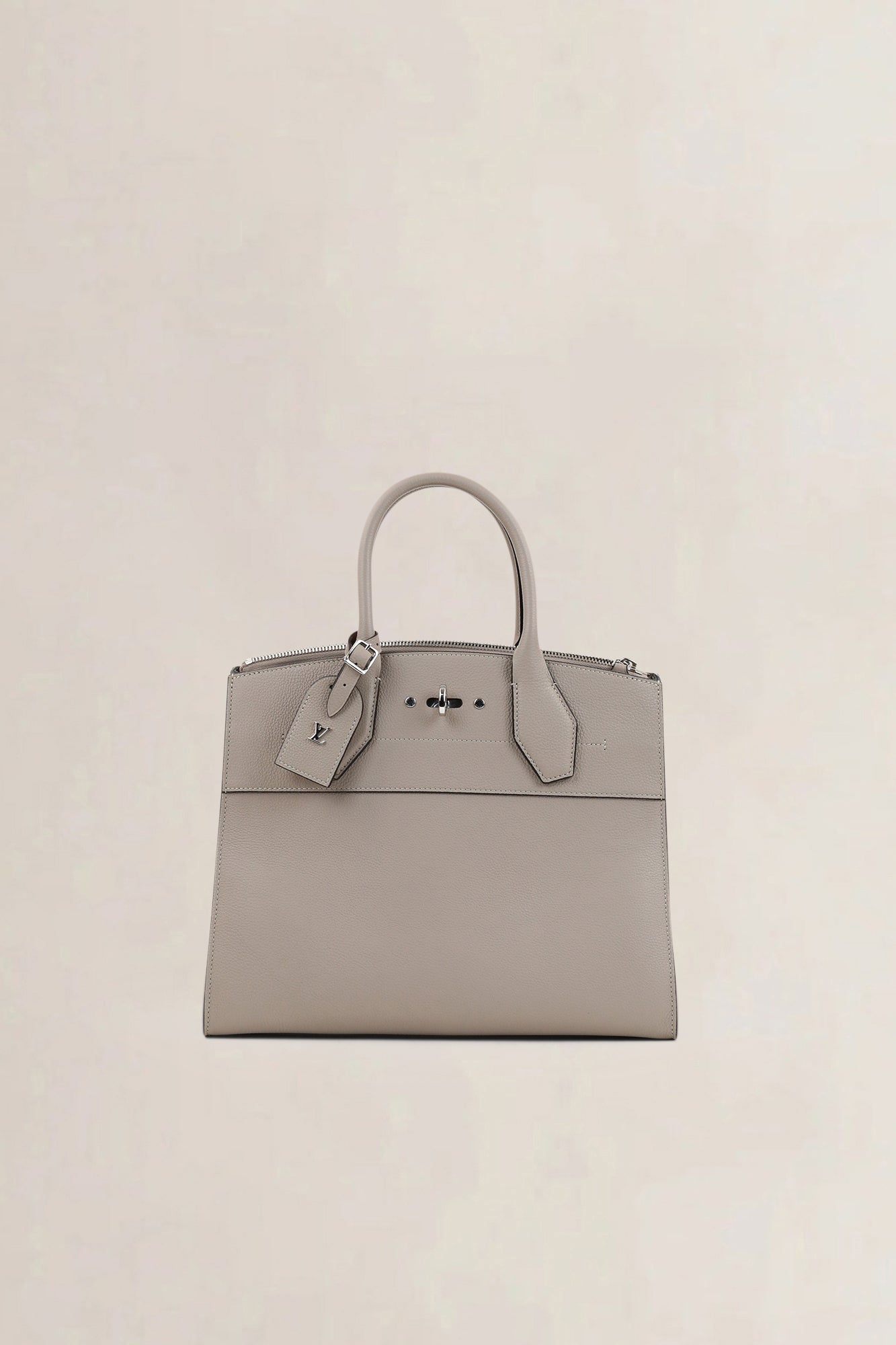 Louis Vuitton Grey City Steamer MM Top Handle Bag
