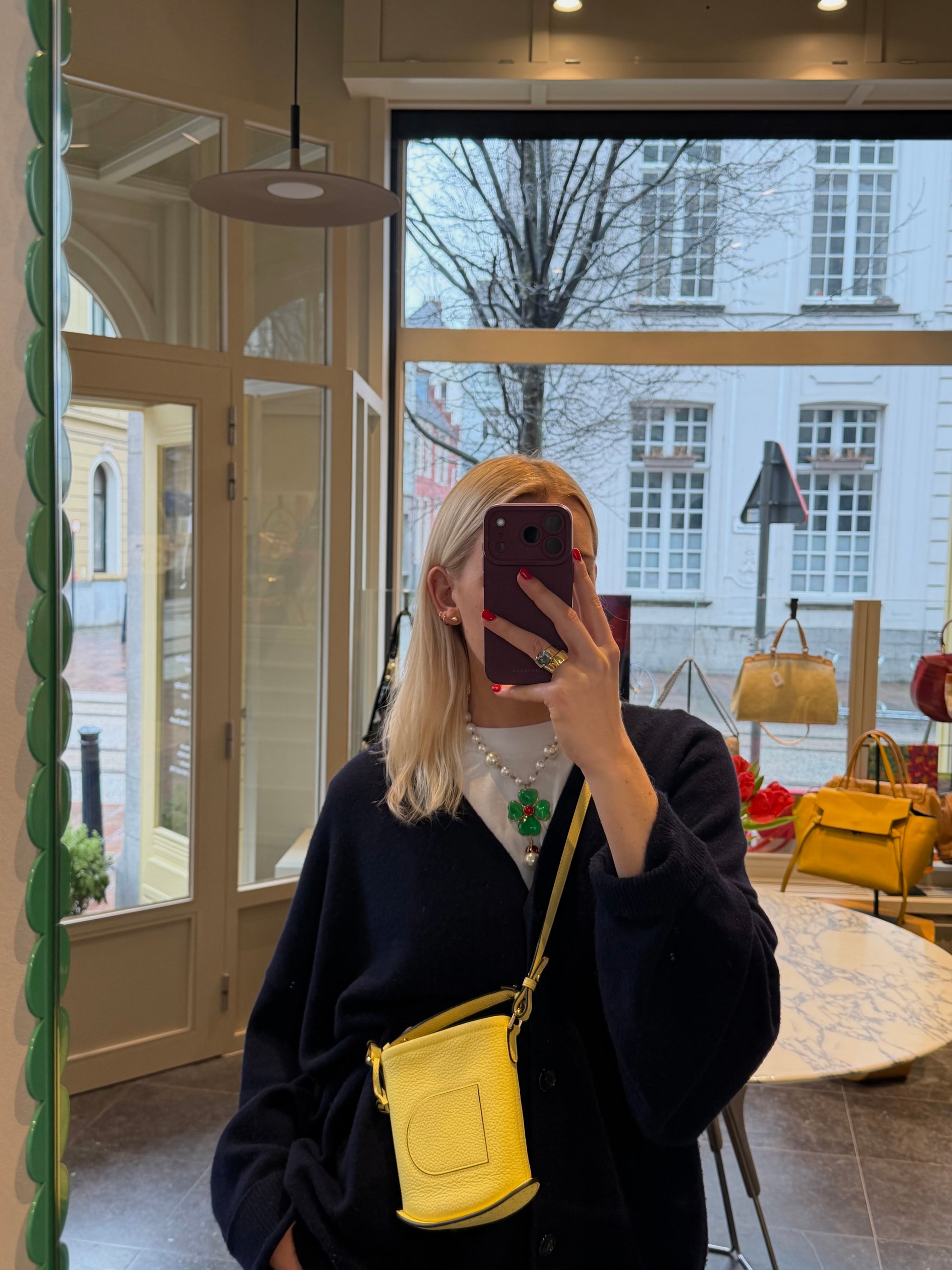 Delvaux Yellow Pin Toy Eclat Crossbody Bag