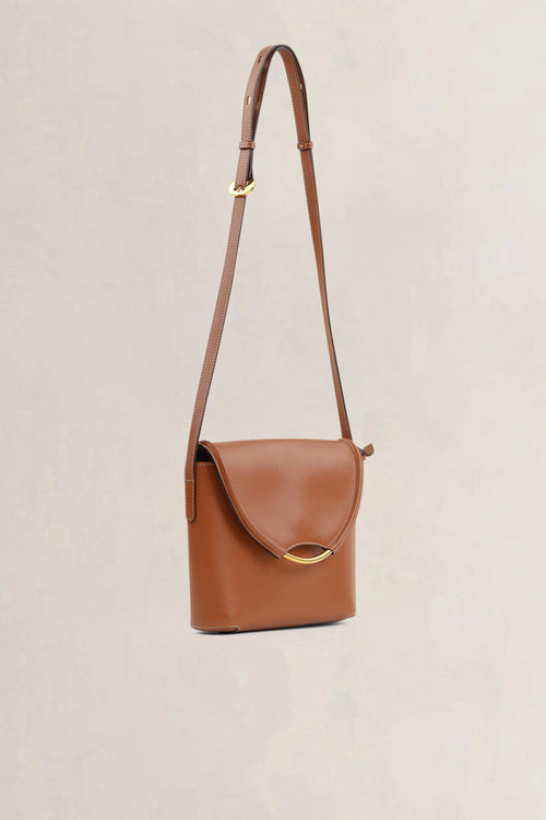 Delvaux Cognac Eclair Crossbody Bag