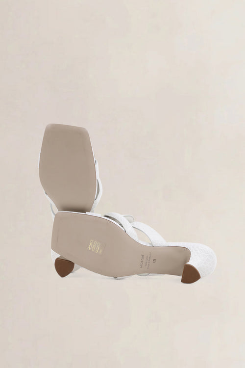 Morobé White Romy Sandals