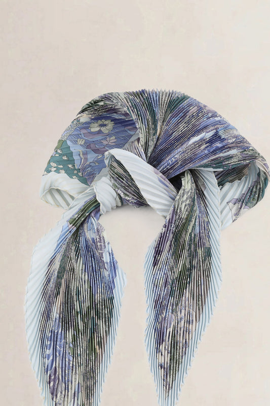 Hermès Silk Plissé Scarf