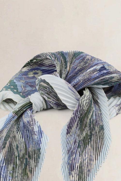 Hermès Silk Plissé Scarf