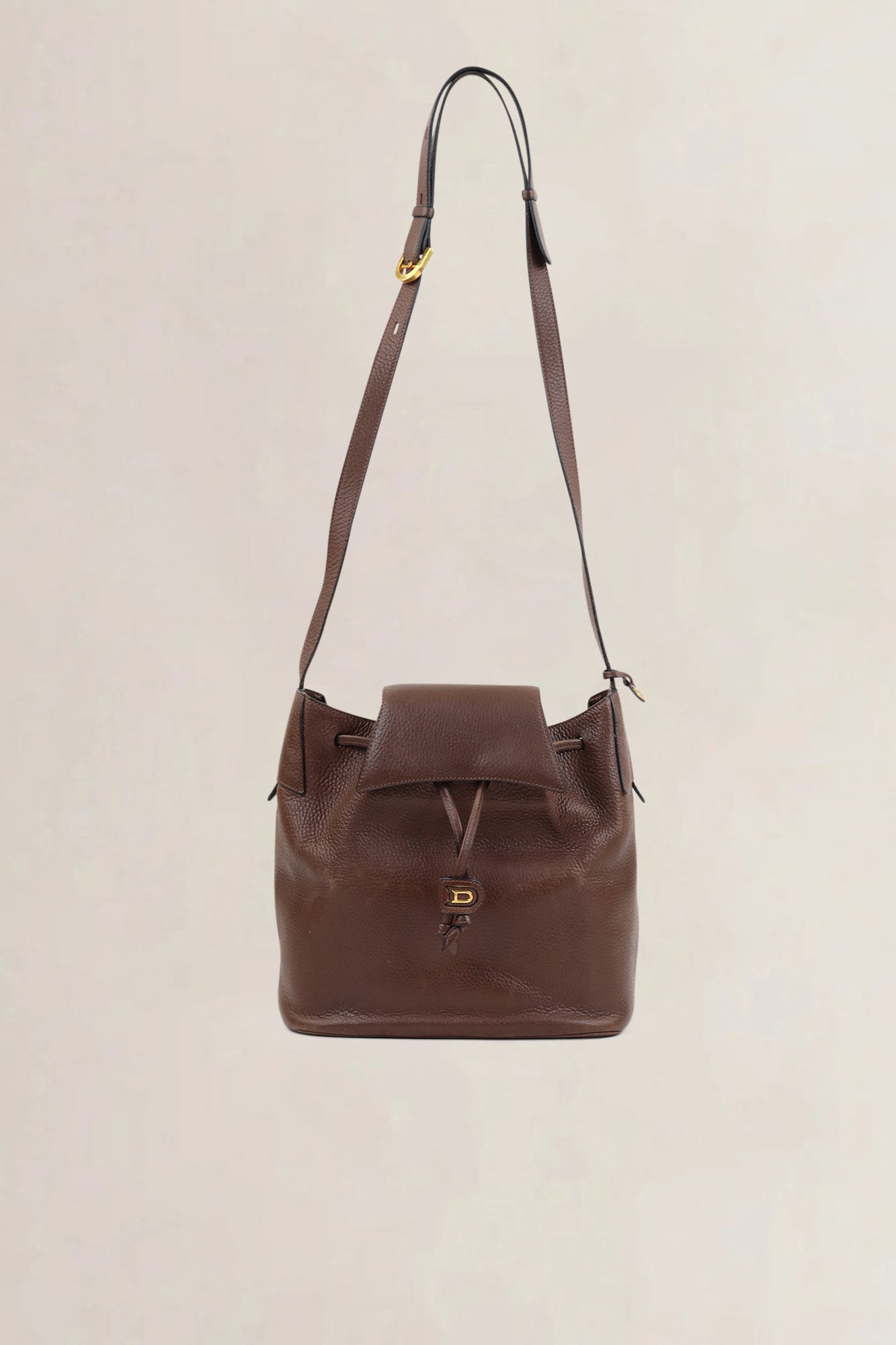 Delvaux Brown Leather Crossbody Bag