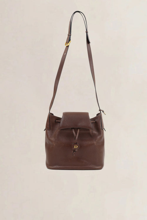 Delvaux Brown Leather Crossbody Bag
