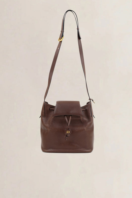 Delvaux Brown Leather Crossbody Bag