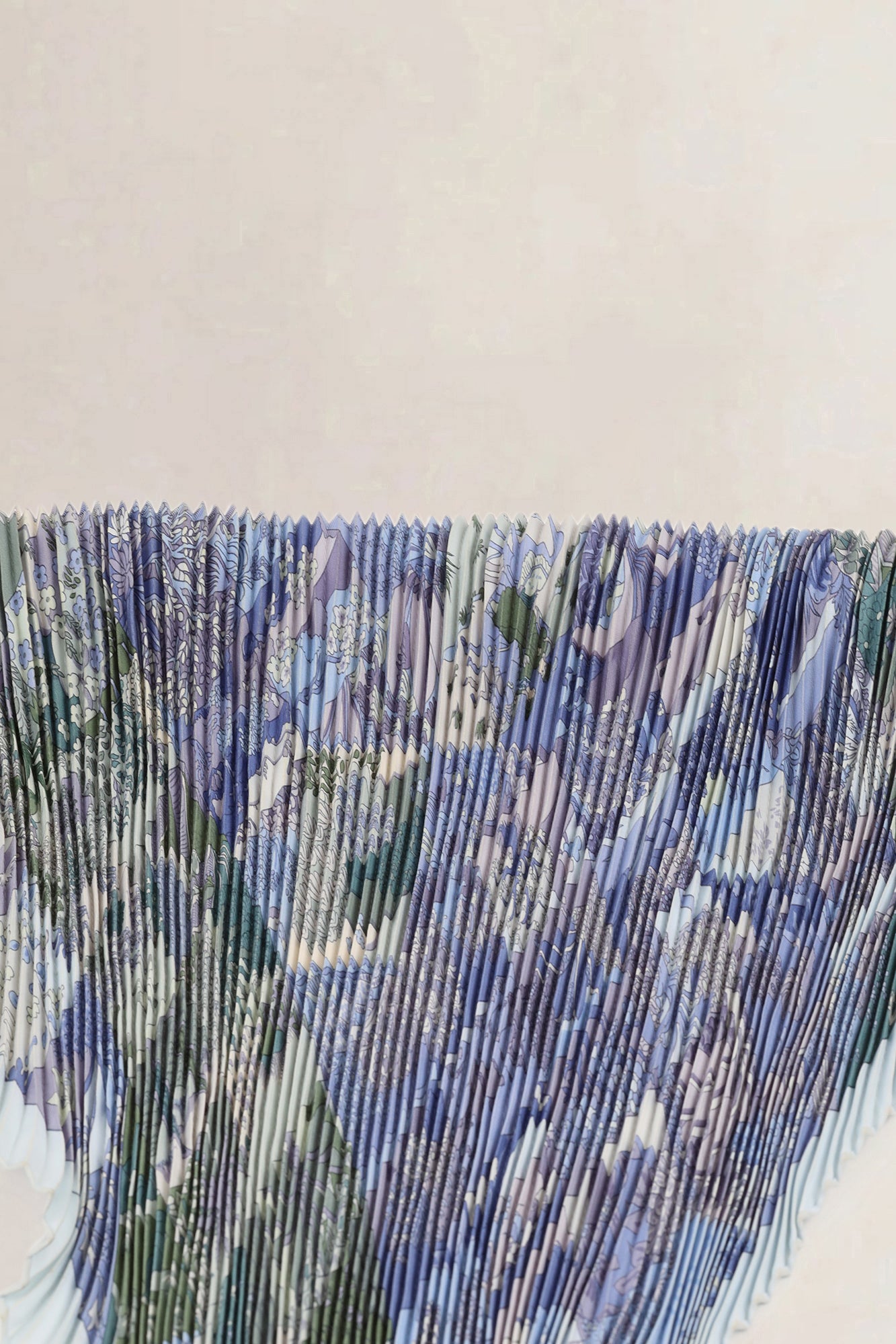 Hermès Silk Plissé Scarf