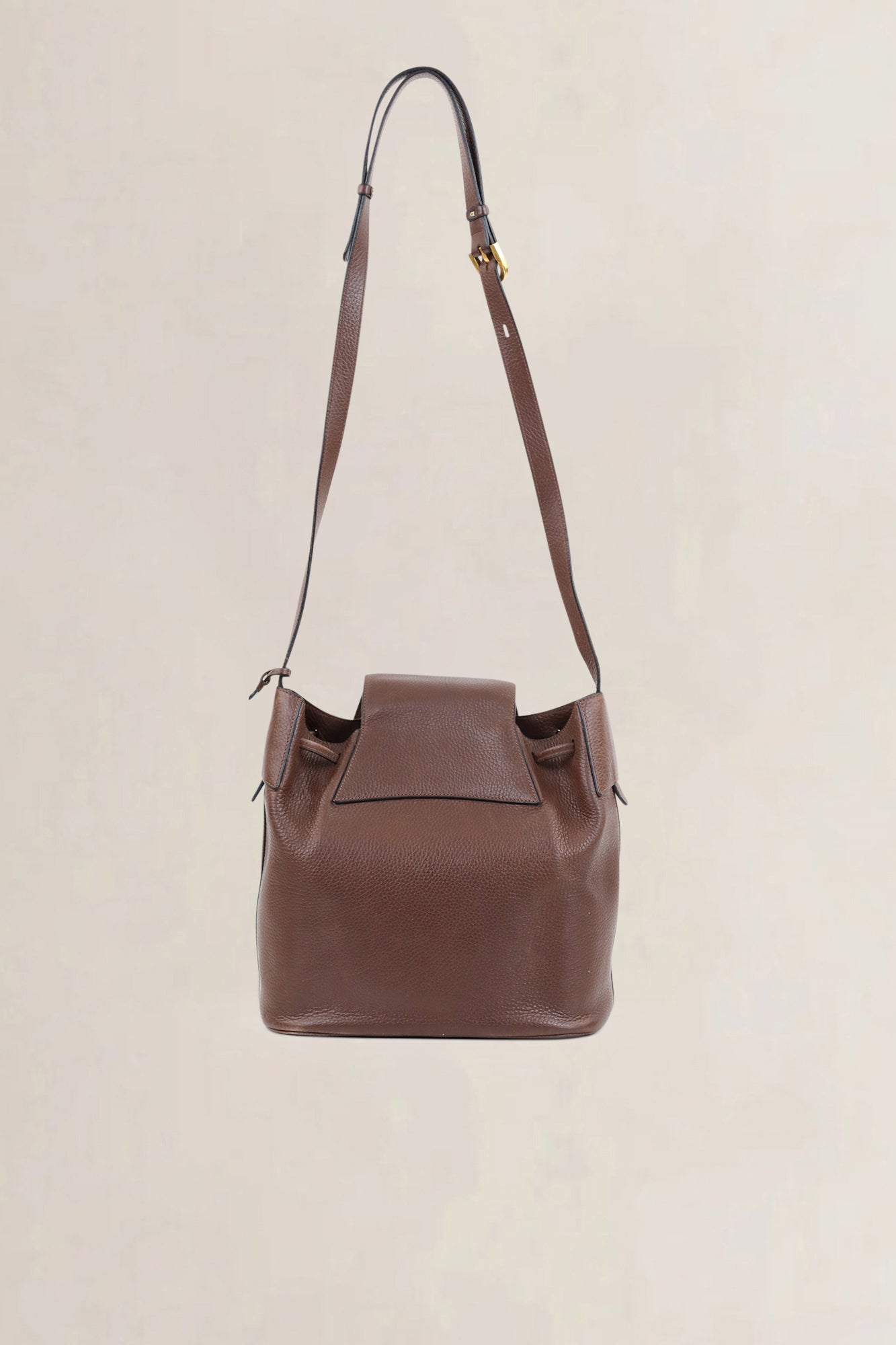 Delvaux Brown Leather Crossbody Bag