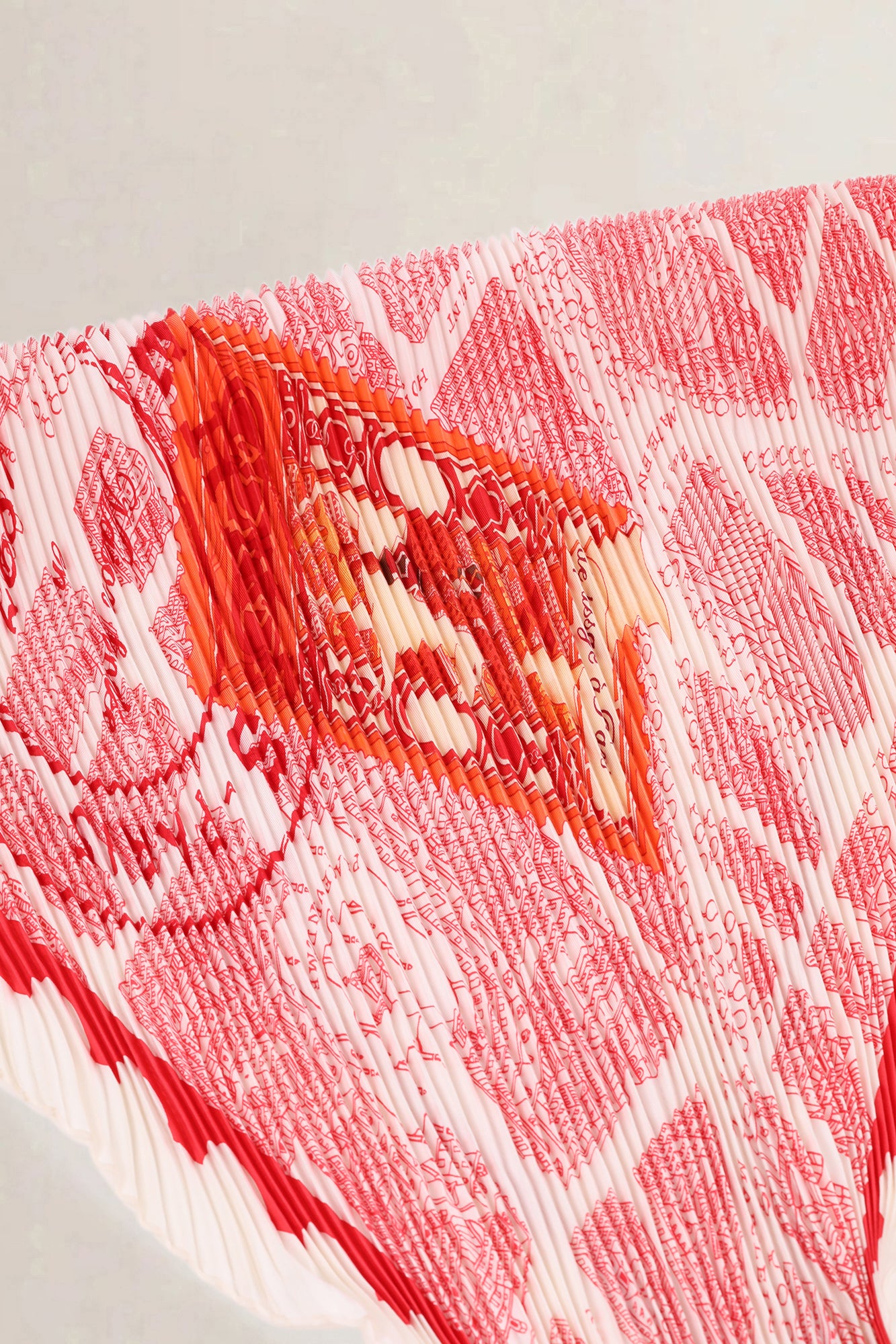 Hermès Silk Plissé Scarf