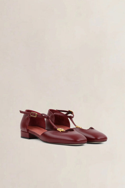 Morobé Burgundy Florence 02 Sandals