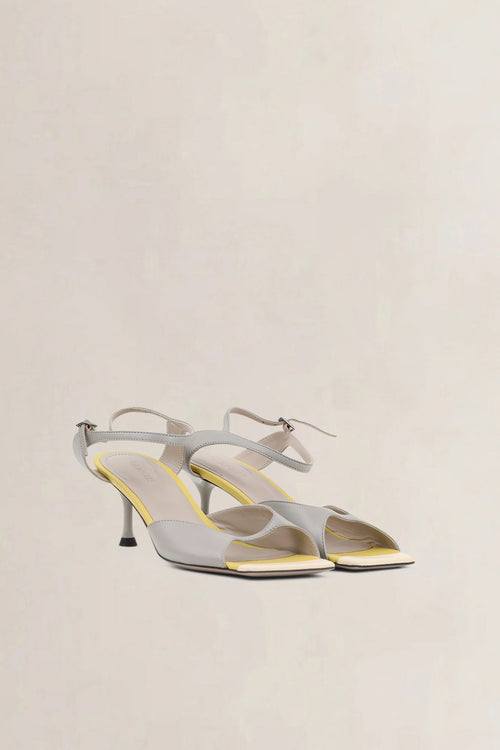 Morobé Grey/Yellow Sandals