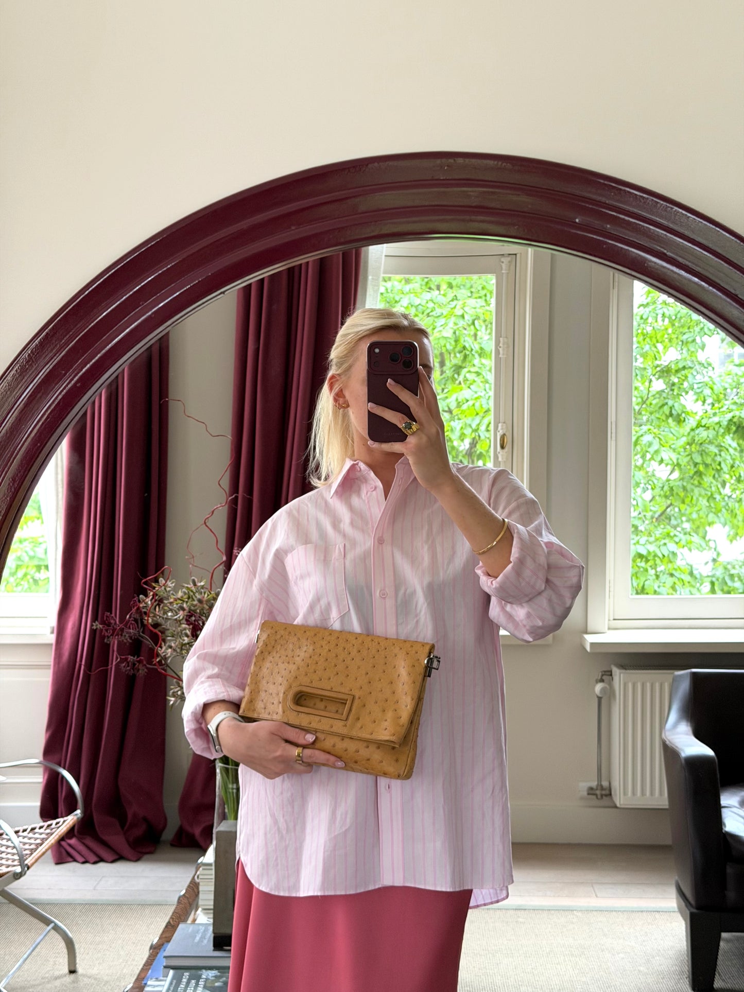 Delvaux Camel Ostrich Âme Libre — vintage