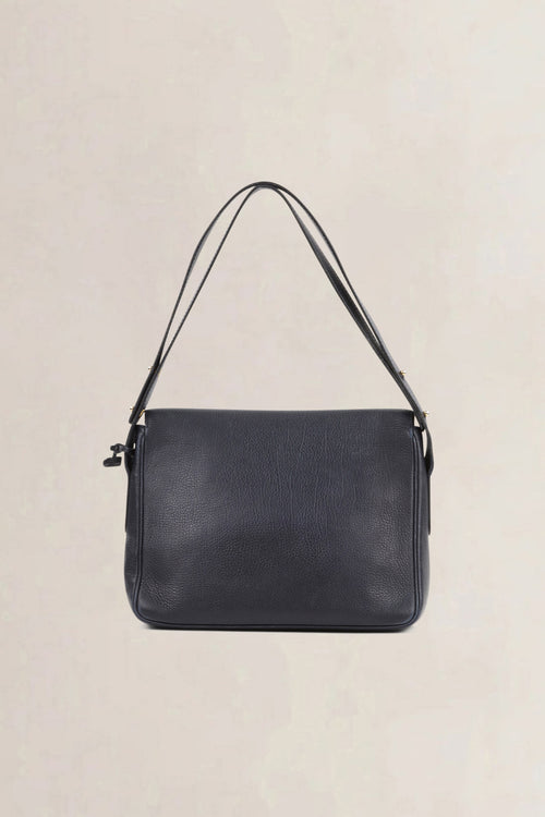 Delvaux Navy Blue Poirier Crossbody Bag