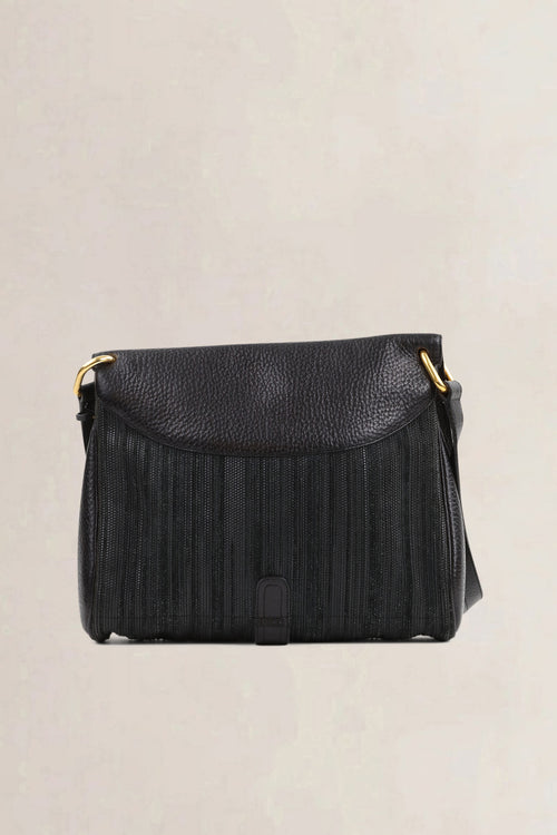 Delvaux Black Fichu Toile De Cuir Crossbody Bag