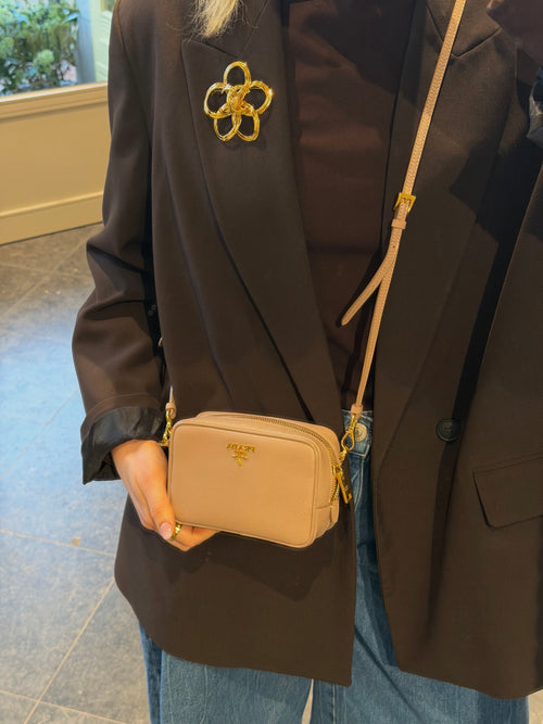 Prada Cammeo Saffiano Leather Camera Crossbody Bag