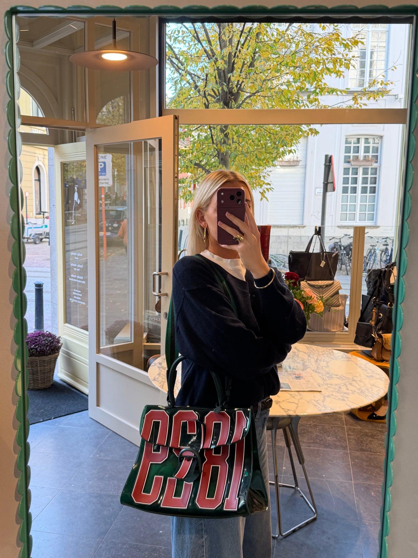 Delvaux Brillant The Hero Vinyl 1829 Shoulder Bag