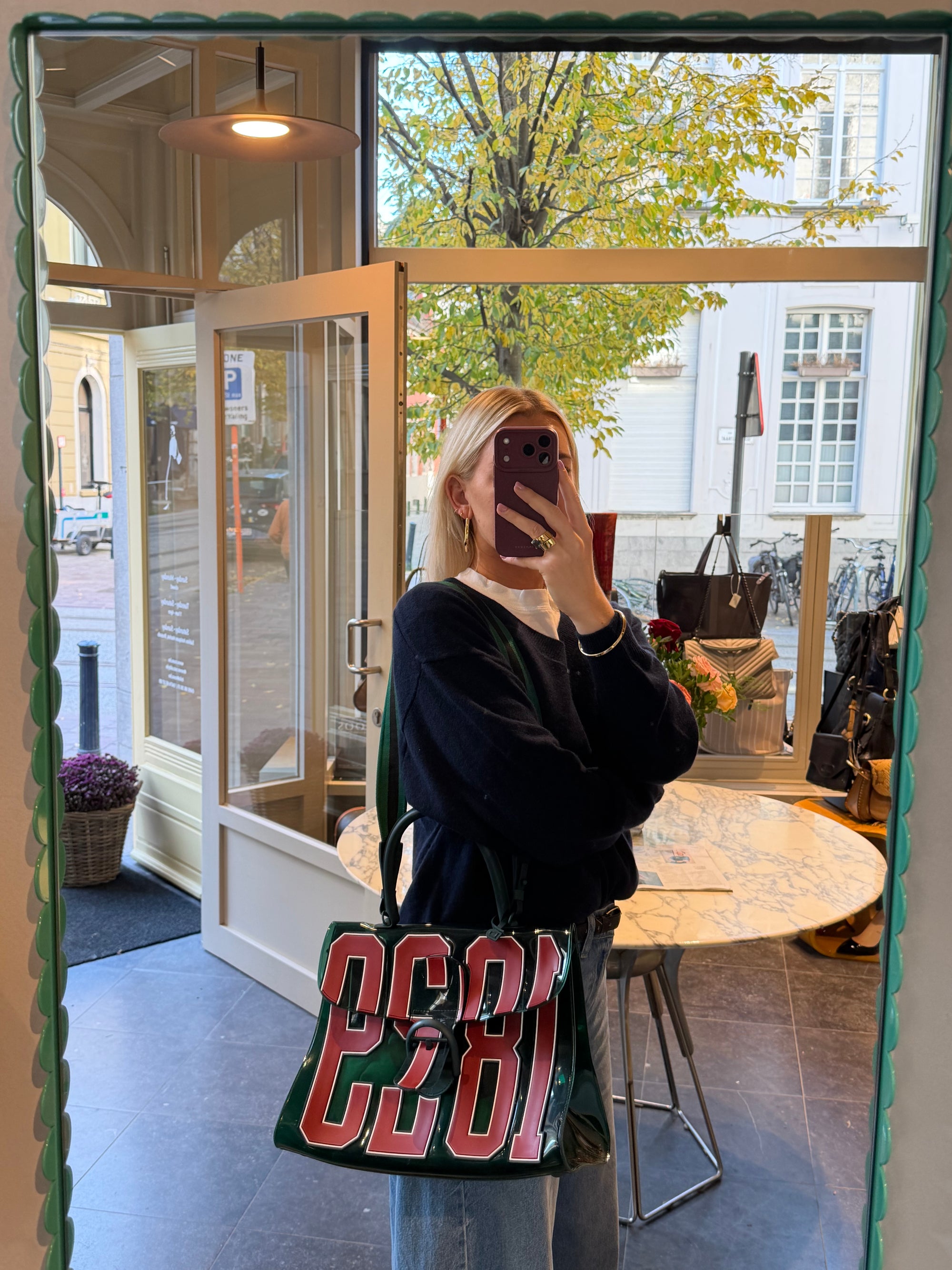 Delvaux Brillant The Hero Vinyl 1829 Shoulder Bag