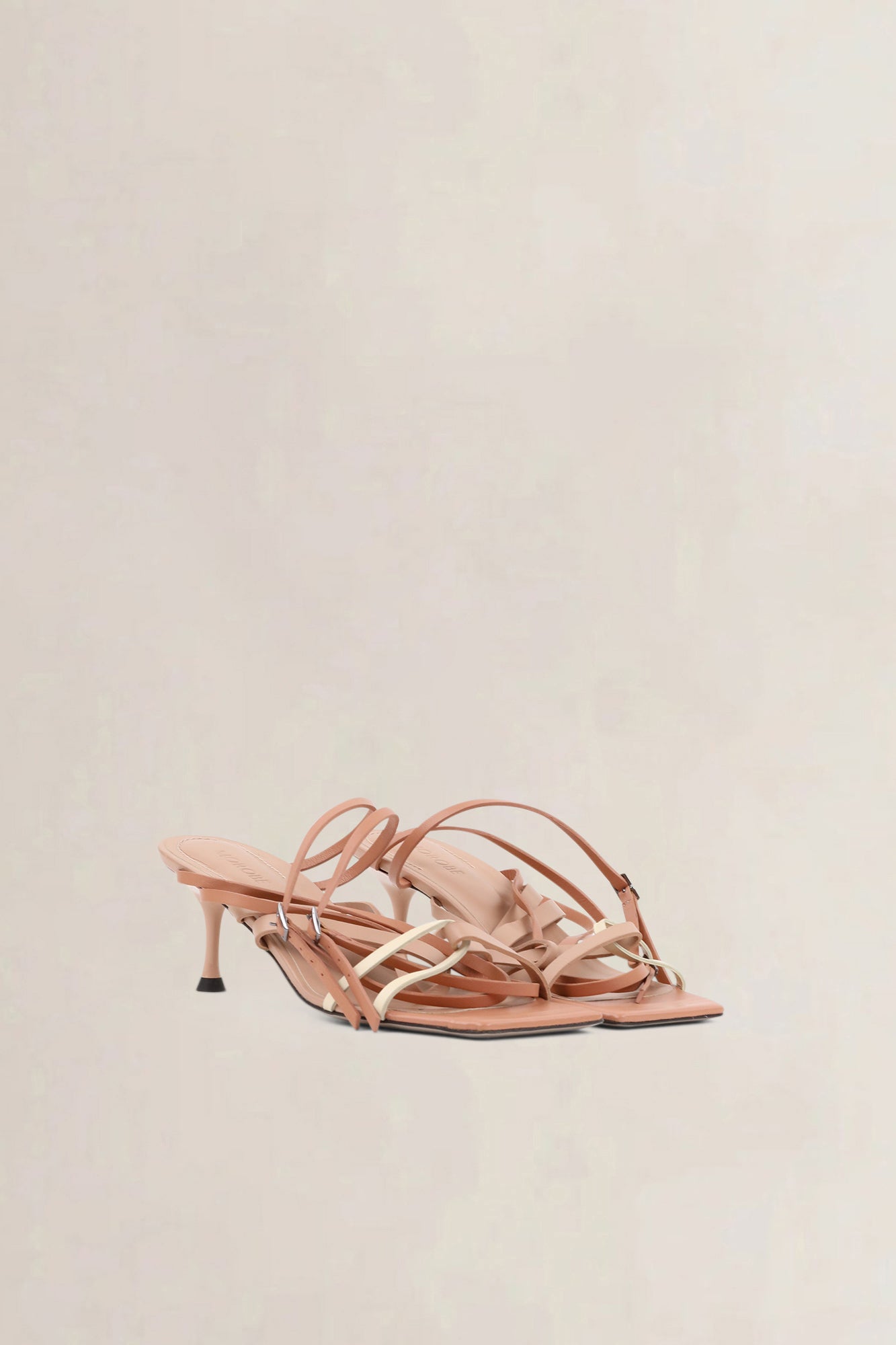 Morobé Pink/White Lace Sandals