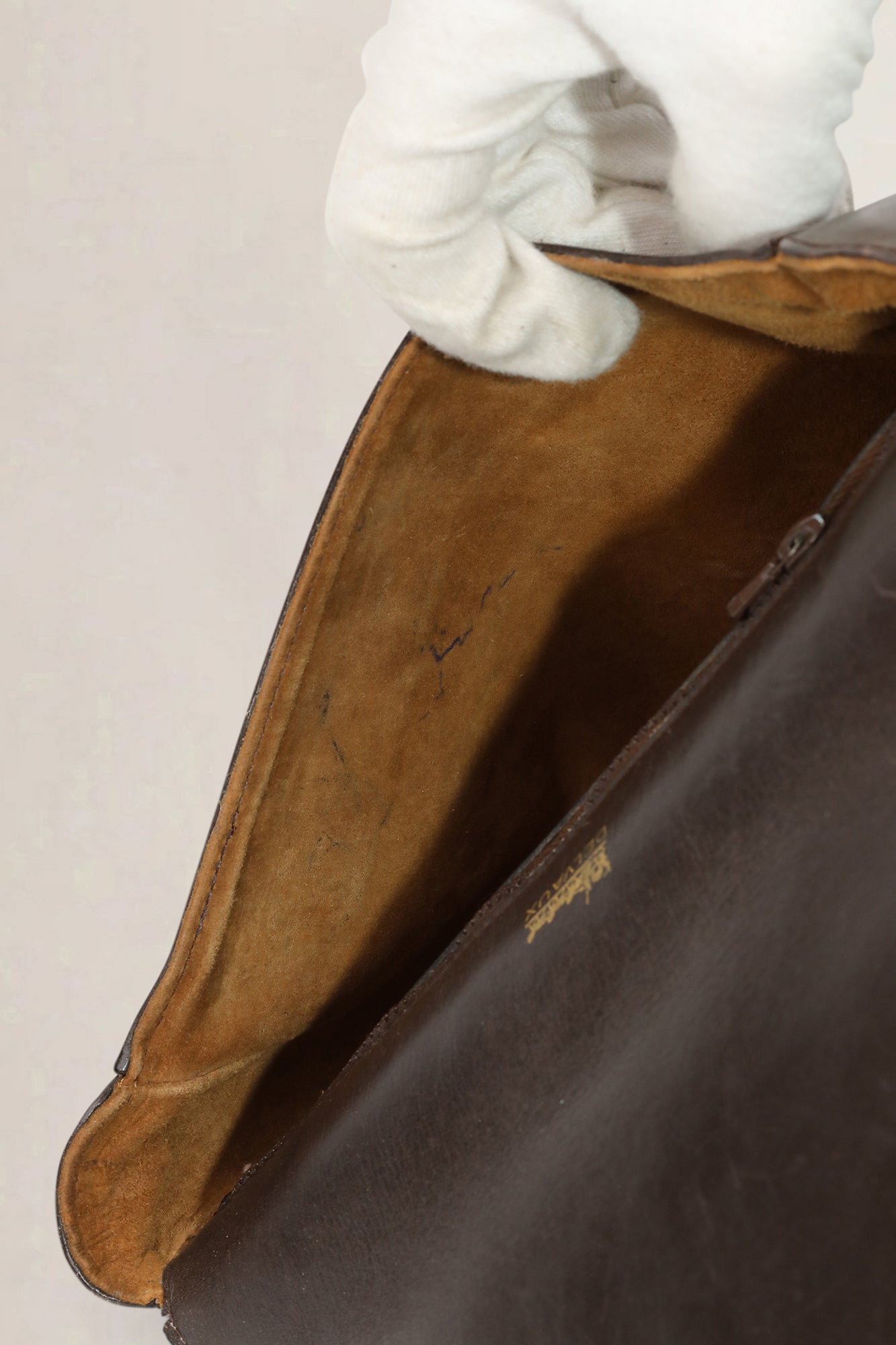 Delvaux Dark Brown Leather Crossbody Bag