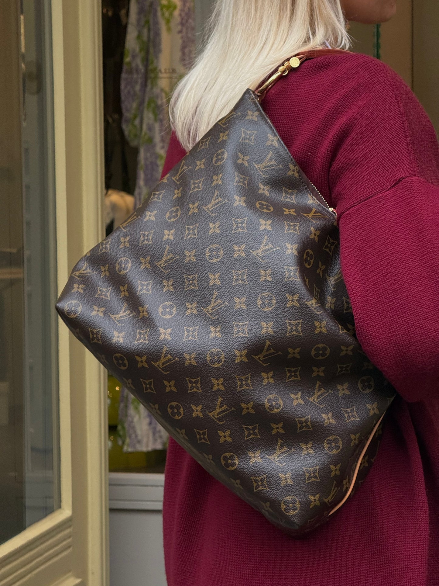 Louis Vuitton Brown Monogram Sully MM Shoulder Bag