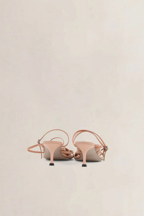 Morobé Pink/White Lace Sandals