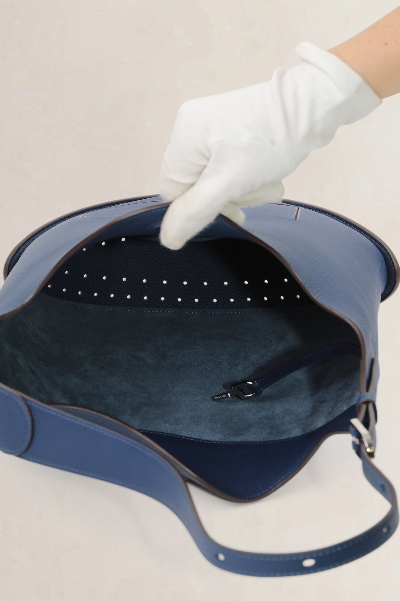 Delvaux Blue Pin Hobo GM Shoulder Bag