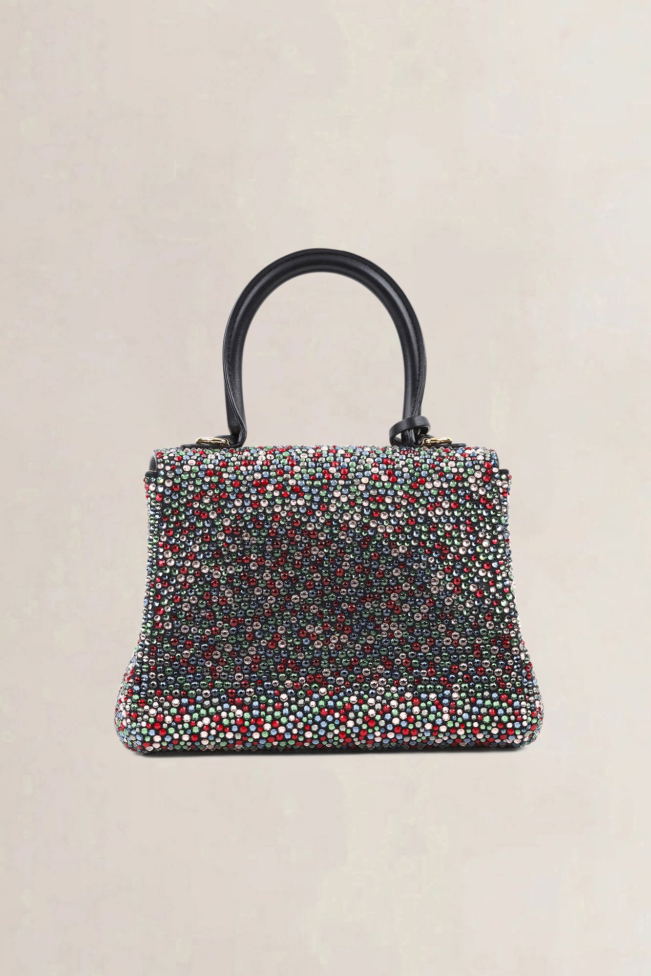 Delvaux Brillant Black Mini Crystal Multicolor Limited Edition Crossbody Bag