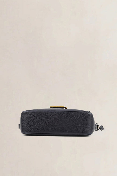 Delvaux Navy Blue Poirier Crossbody Bag