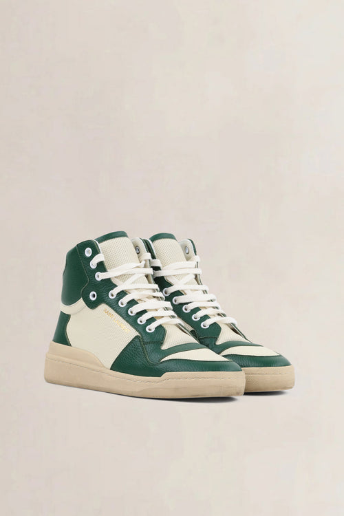 Saint Laurent Green High Top Sneakers