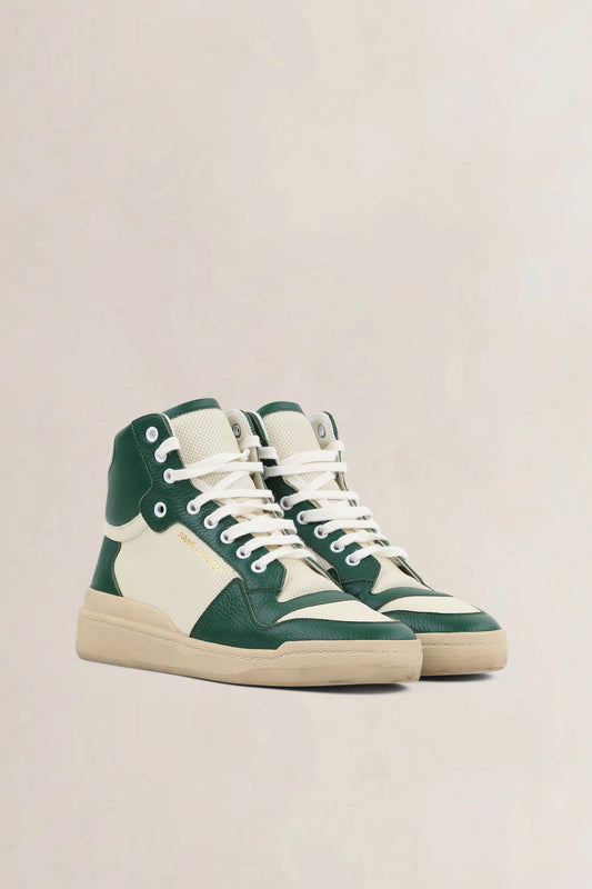 Saint Laurent Green High Top Sneakers