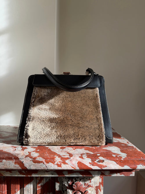 Delvaux Black Illusion Top Handle Bag