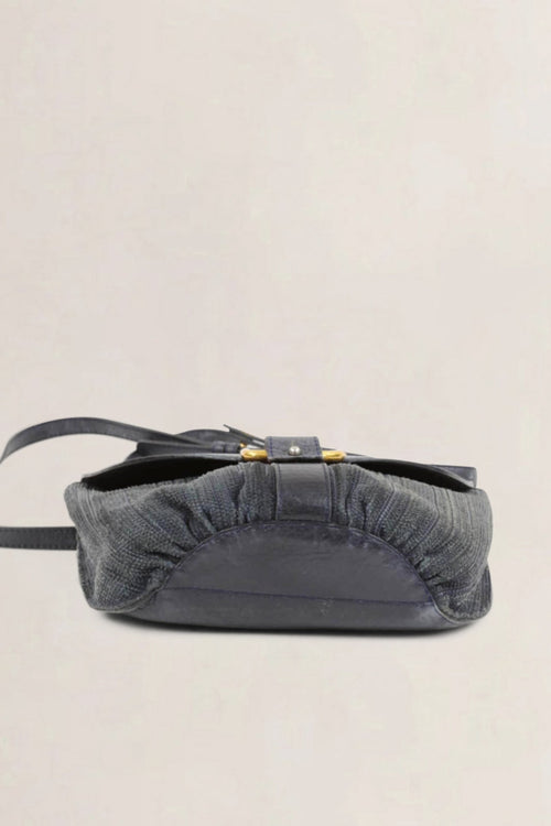 Delvaux Blue Listrac PM Crossbody Bag