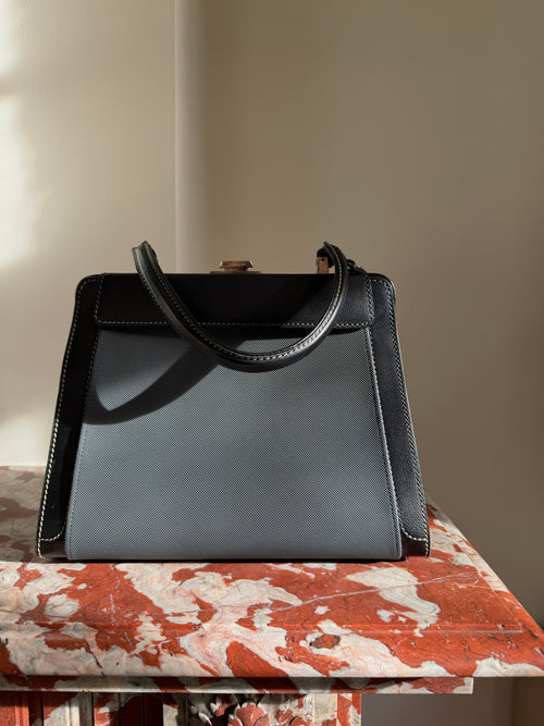 Delvaux Black Illusion Top Handle Bag