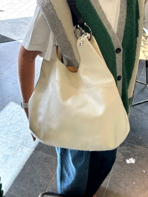 Delvaux White/Black Givry With Me Shoulder Bag