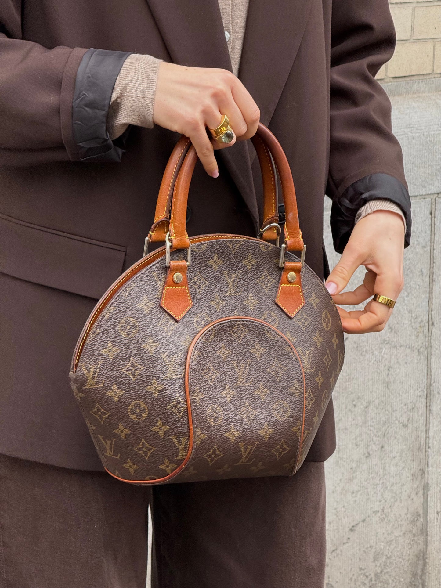 Louis Vuitton Monogram Ellipse PM Top Handle Bag