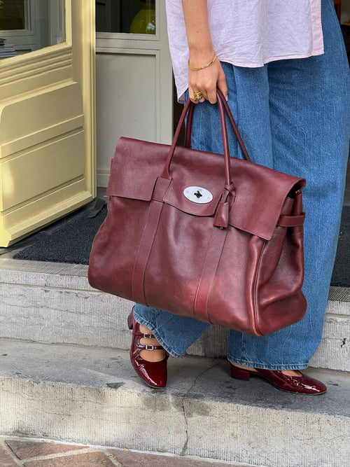 Burgundy Bayswater Weekend Travel Bag