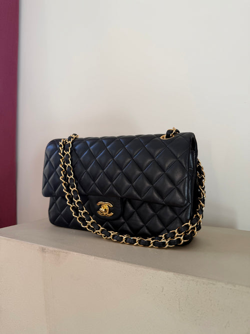 Chanel Black 11.12 Timeless Medium Shoulder Bag