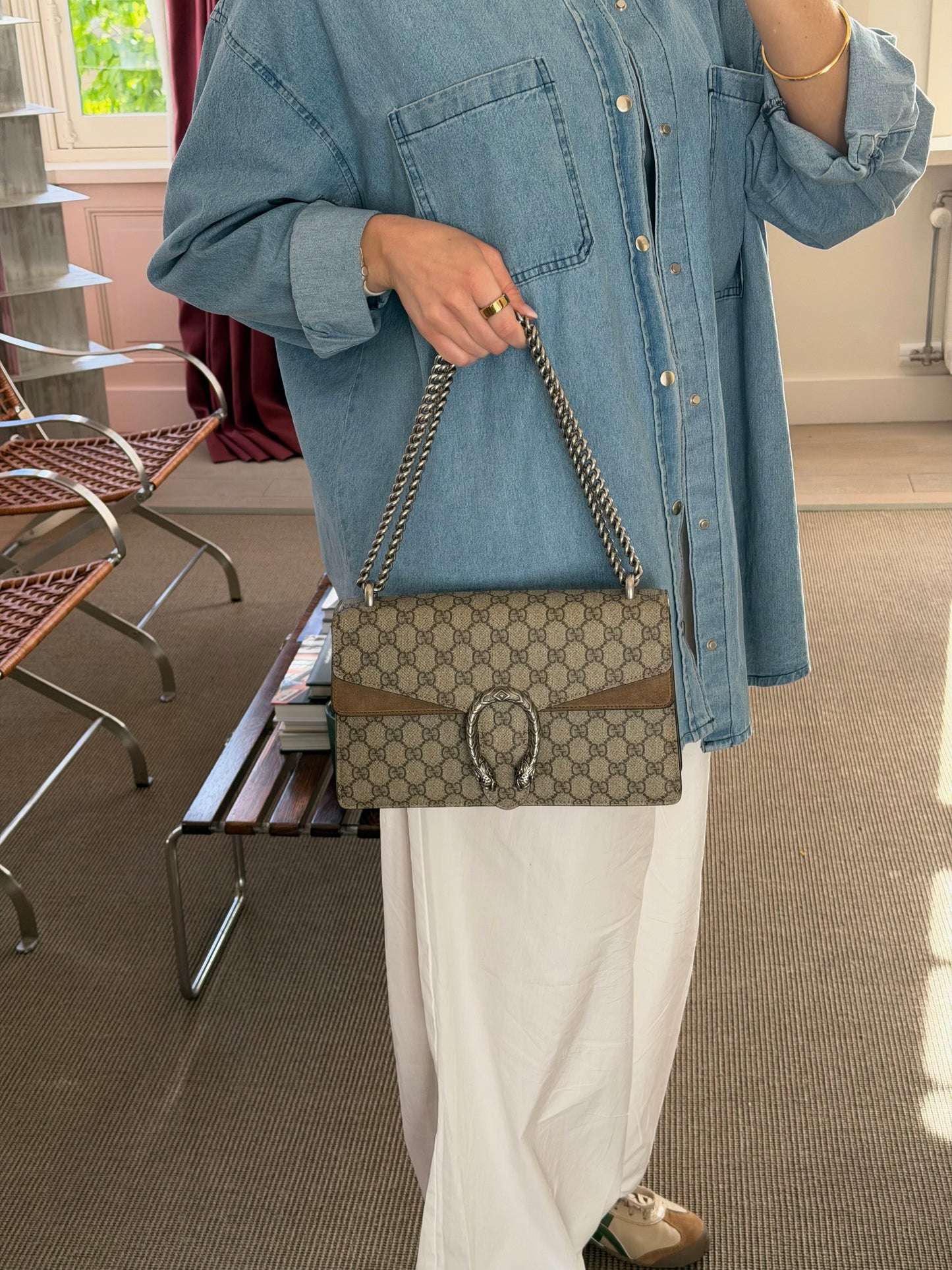 Gucci Dionysus Small GG Supreme canvas — preloved