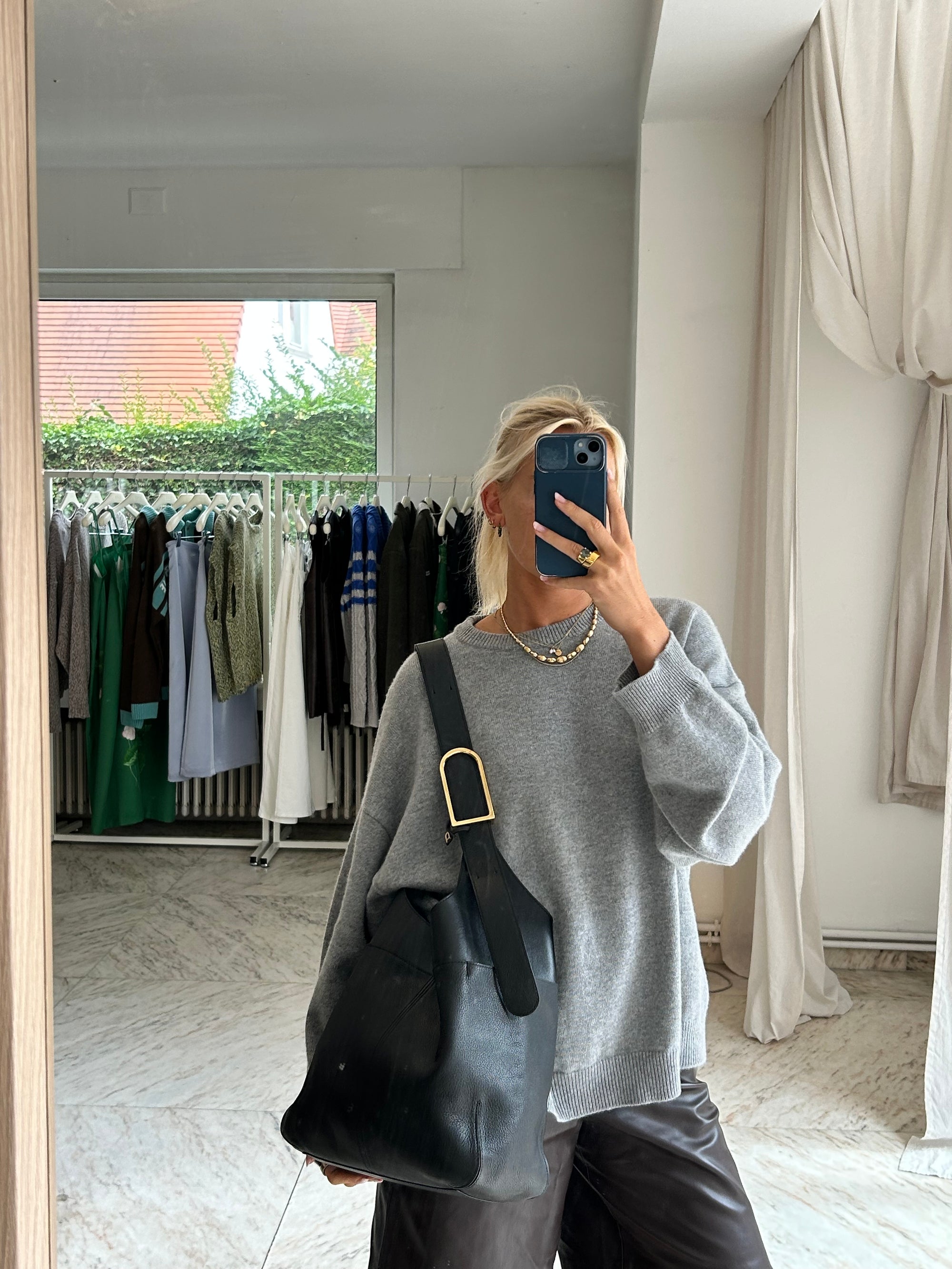 Delvaux Black So Cool MM Sellier Shoulder Bag