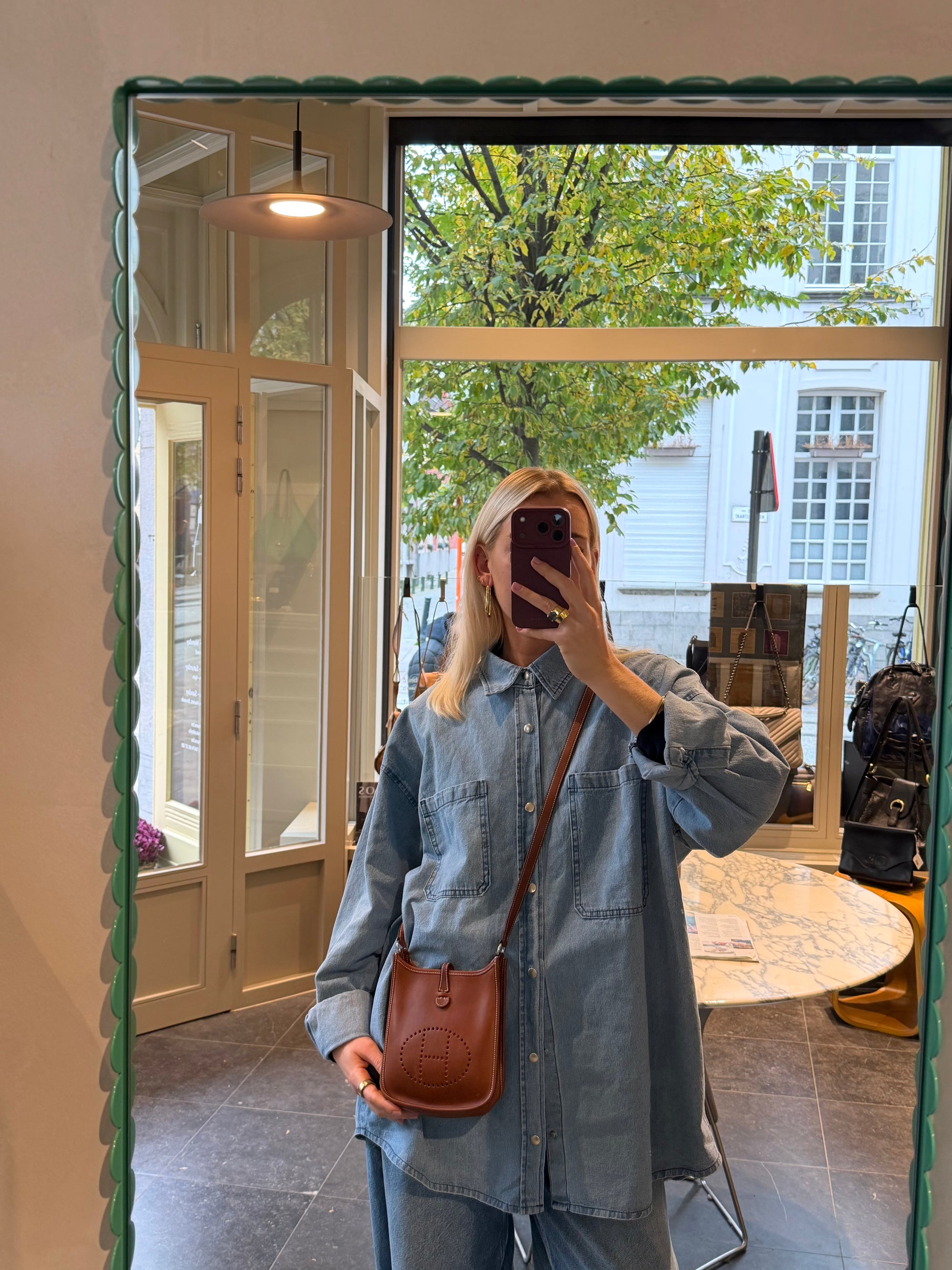 Hermès Brown Evelyne 16 Crossbody Bag