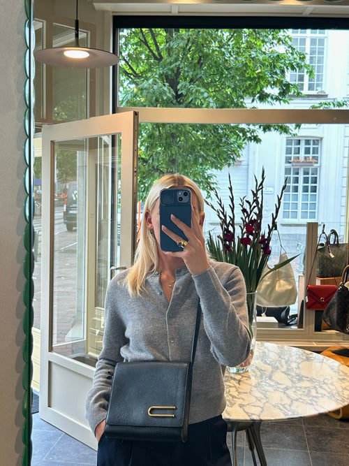 Delvaux Black Diademe Crossbody Bag