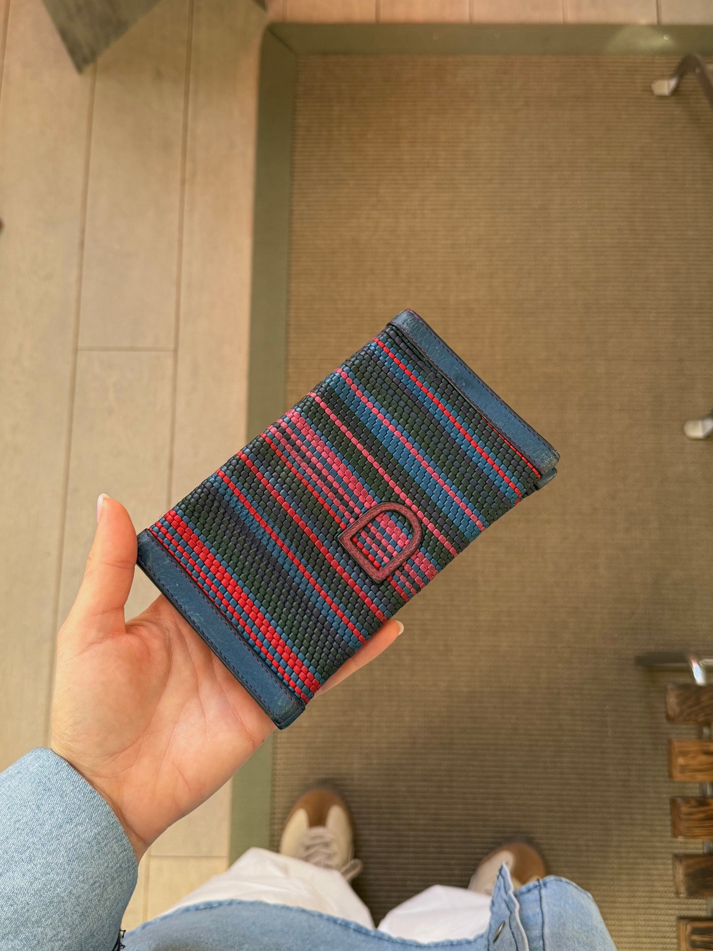 Delvaux multicolour Toile de Cuir wallet — preloved