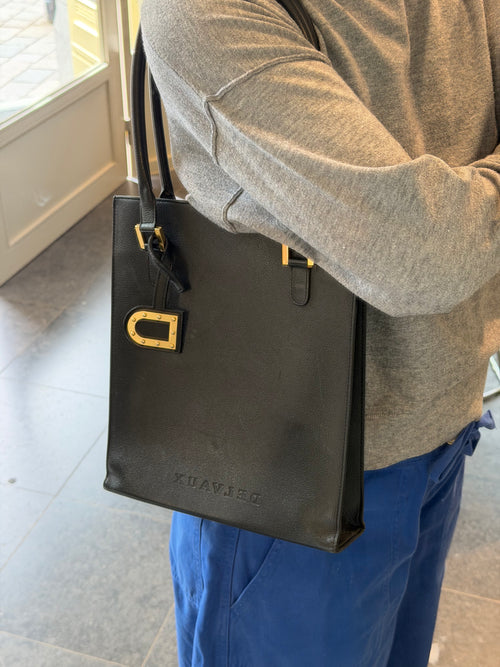 Delvaux Black Le Jeff PM Top Handle Bag