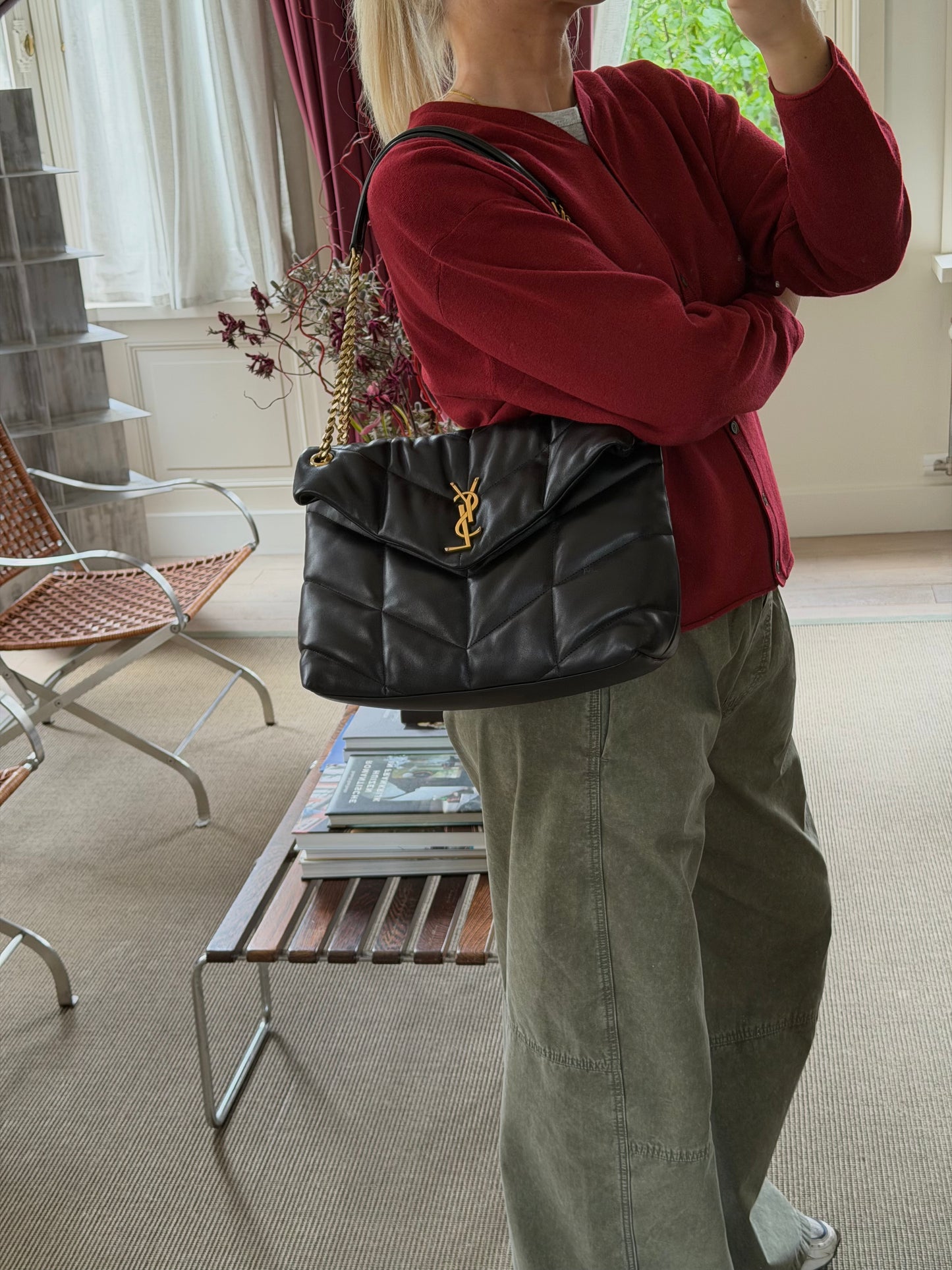 YSL Black Loulou Medium Crossbody Bag — preloved NOOS Ghent