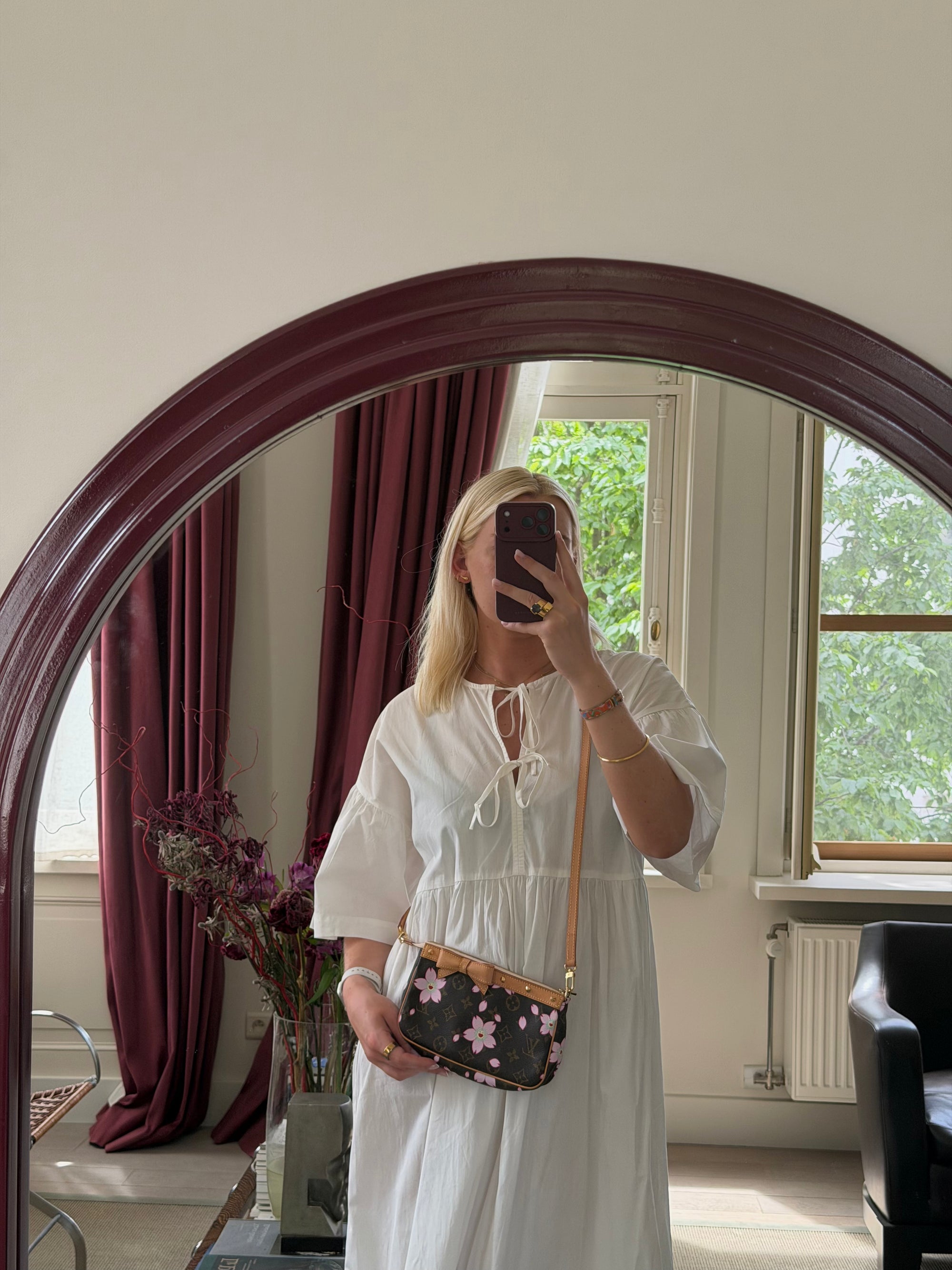 Louis Vuitton x Takashi Murakami Cherry Blossom Pocchette Accessoires Crossbody Bag