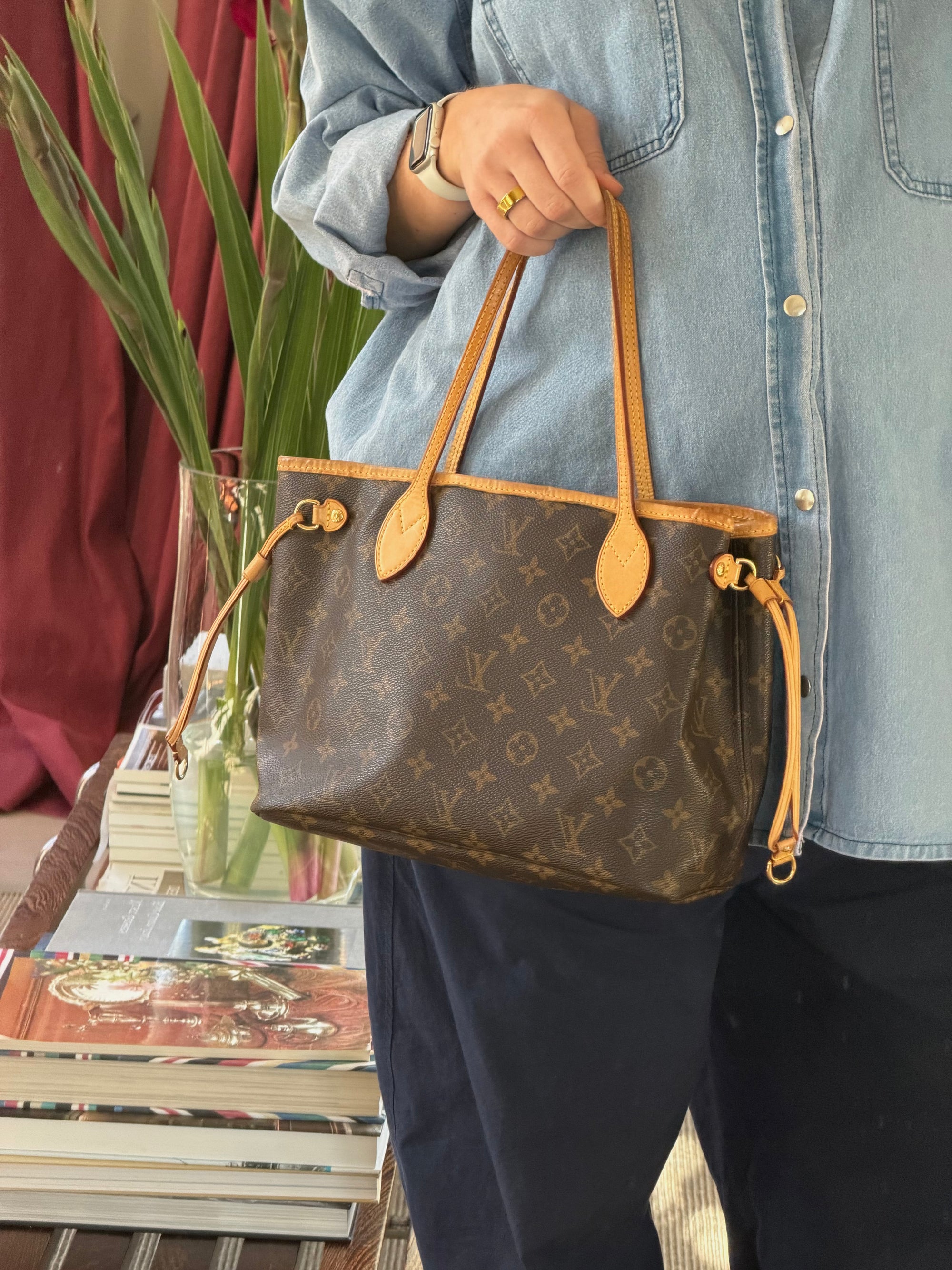 Louis Vuitton Brown Neverfull Monogram PM Shoulder Bag
