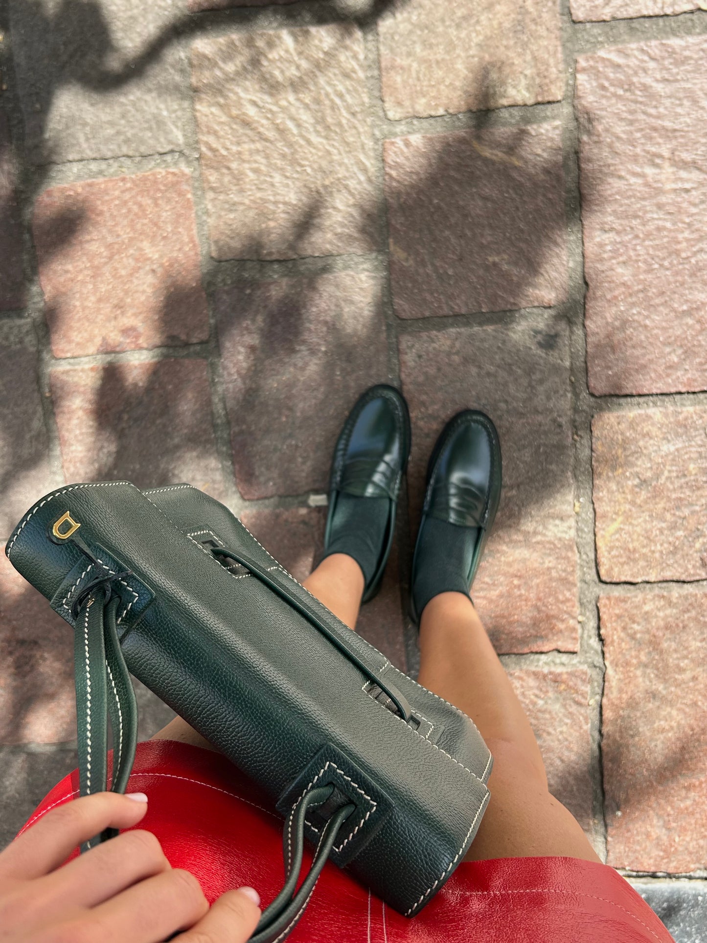 Green Beau Fixe Shoulder Bag